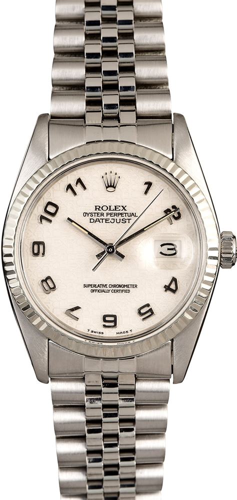 986 rolex 16014 36mm datejust oyster perpetual stainless silver dial|rolex datejust 36 price.